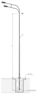 Опора силовая фланцевая граненая ТАНС.11.083.000 (СФГ-400-10,0-01-ц) OE OPORA ENGINEERING Опора силовая фланцевая граненая ТАНС.11.083.000 (СФГ-400-10,0-01-ц) OE OPORA ENGINEERING