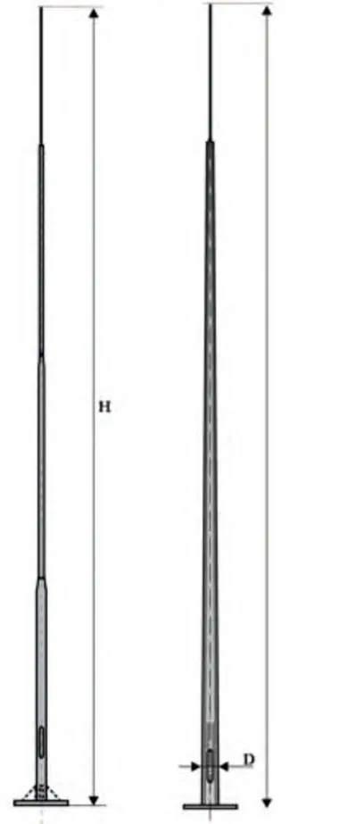 Молниеотвод граненый конический МОГК-12-IV (152/78) Молниеотвод граненый конический МОГК-12-IV (152/78)